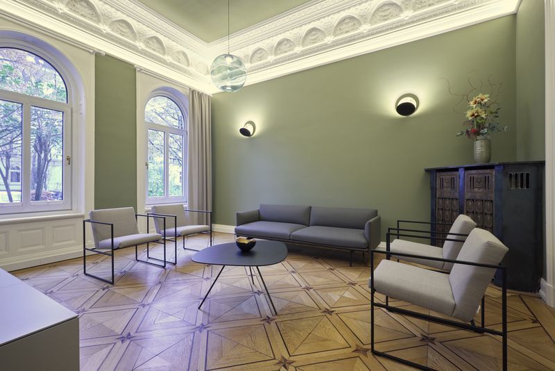 Wartezimmer der Schönheitsklinik in Hamburg - Praxisklinik Brahmsallee